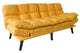 Sofá cama Cushion mostaza, vista 3
