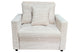 Sofá cama Divan corduroy crema, vista 3