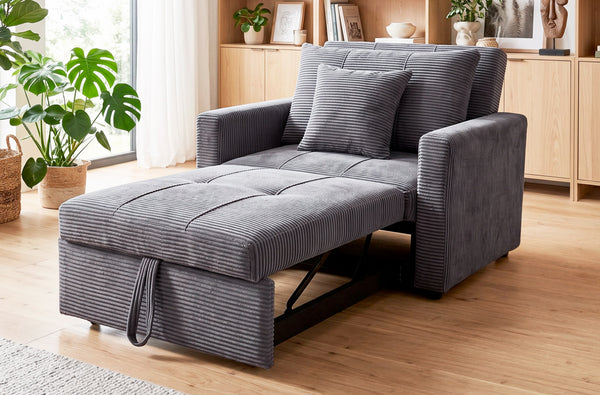 Sofá cama Divan en color gris