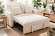 Sofá cama Divan corduroy crema, vista 2