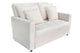 Sofá cama Divan corduroy crema, vista 9