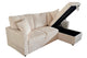 Sofá cama chaise longue con arcón corduroy crema, vista 4