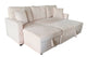 Sofá cama chaise longue con arcón corduroy crema, vista 6