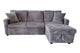 Sofá cama chaise longue con arcón corduroy gris, vista 2