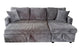 Sofá cama chaise longue con arcón corduroy gris, vista 6