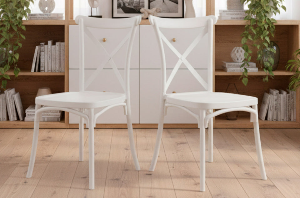 Silla de comedor Crossback