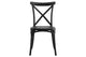 Silla de comedor Crossback en color negro, vista 3