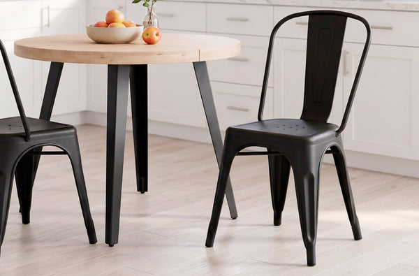 Silla de comedor Tolix en color negro