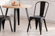 Silla de comedor Tolix en color negro