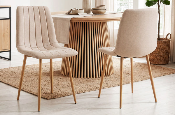 Silla de comedor Nails en color beige