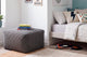 Pouf convertible en lit velours côtelé