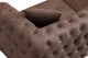 Sofá capitoné Cindy 3 plazas chocolate vintage, vista 4