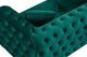 Sofá capitoné Cindy 3 plazas velvet verde, vista 4
