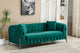 Sofá capitoné Cindy 3 plazas velvet verde, vista 5