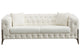 Sofá capitoné Cyndy 3 plazas linen blanco, vista 2