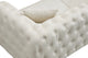Sofá capitoné Cyndy 3 plazas linen blanco, vista 4