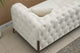 Sofá capitoné Cyndy 3 plazas linen blanco, vista 8