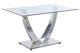 Mesa de comedor Dubai cristal, vista 2