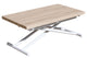 Mesa de centro elevable Up-Down blanco y roble, vista 6