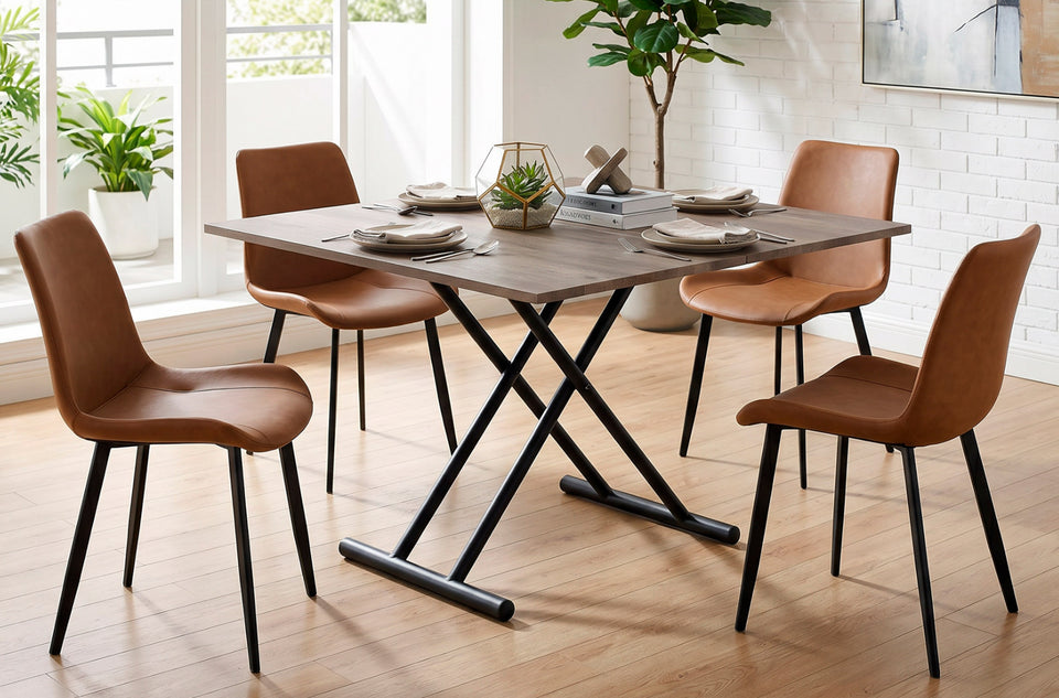 Mesa de centro elevable Up-Down nogal