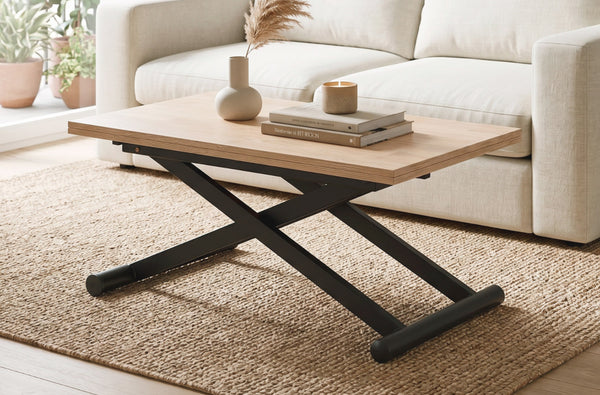Mesa de centro elevable Natural