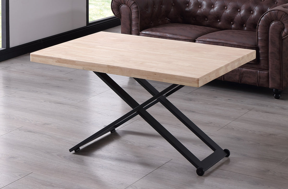 Mesa de centro elevable Zoe negro