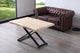 Mesa de centro elevable Zoe tapa con forma negro, vista 3