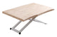 Mesa de centro elevable Zoe tapa con forma blanco, vista 2