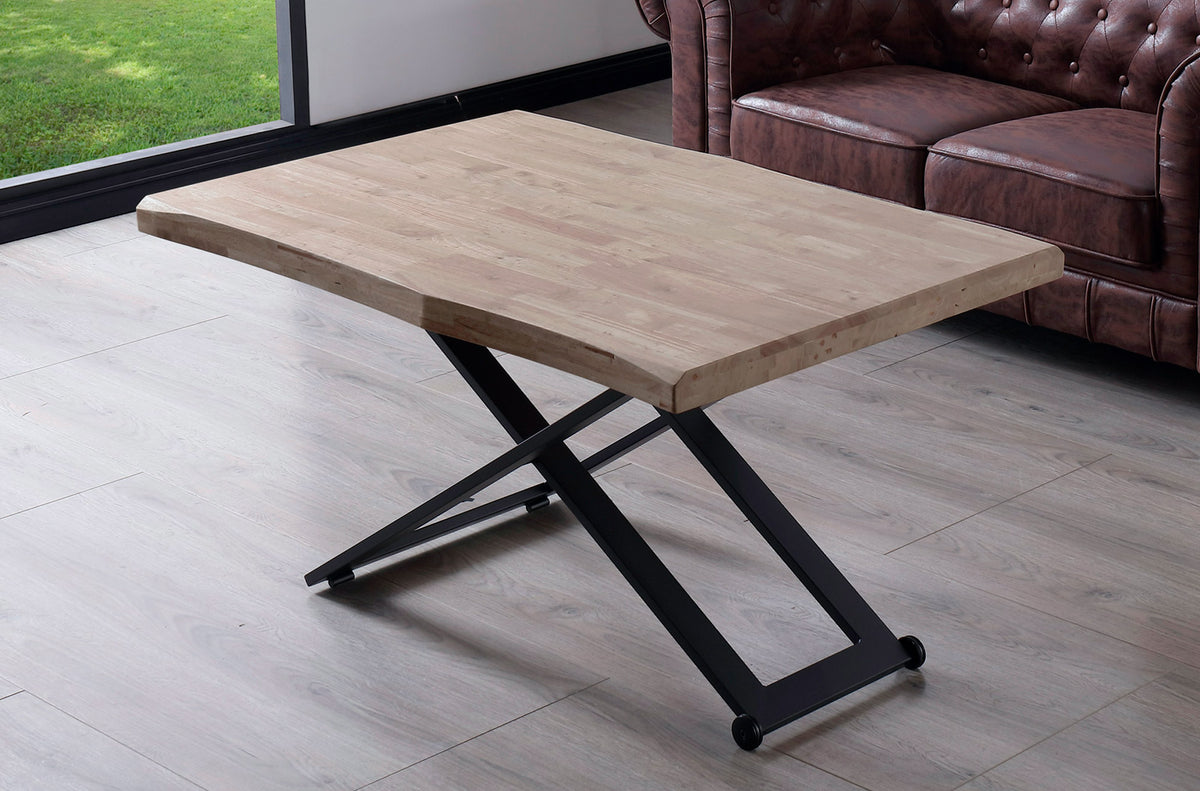 Mesa de centro elevable Zoe roble Honey