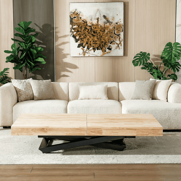 Mesa de comedor extensible Troya negro