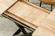 Mesa de comedor extensible Troya, detalle del mecanismo de extensión