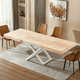Mesa de comedor extensible Troya en color blanco, vista 2
