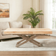 Mesa de comedor extensible Troya taupe, vista 2