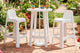 Taburete alto de exterior Bark blanco