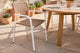 Silla de exterior Sava mimbre en color blanco