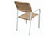 Silla de exterior Sava mimbre en color blanco, vista 3