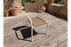 Silla de exterior Sava mimbre en color blanco, vista 4