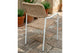 Silla de exterior Sava mimbre en color blanco, vista 5
