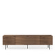Mueble TV Tulsa Nogal metal 4 — detalle 3