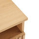 Table de chevet Lugano, en chêne et bois, en situation réelle 2