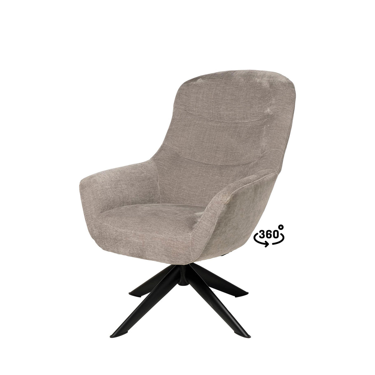 Fauteuil Bolonia Gris clair