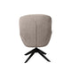 Fauteuil Bolonia Gris clair, en tissu pour le salon, vue en studio 4