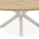 Mesa fija Sandy Ovalada roble / beige — detalle 4