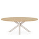 Mesa fija Sandy Ovalada roble / beige — detalle 2