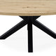 Mesa fija Sandy Ovalada roble / negro — detalle 4