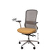 Chaise de bureau Emory moutarde, en tissu, largeur 67 cm, profondeur 66.5 cm