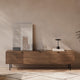 Mueble TV Tulsa Nogal metal 4 en ambiente