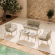 Conjunto de jardín Mikonos en ambiente