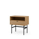 Mesita alta Tulsa Roble metal 3 — detalle 1