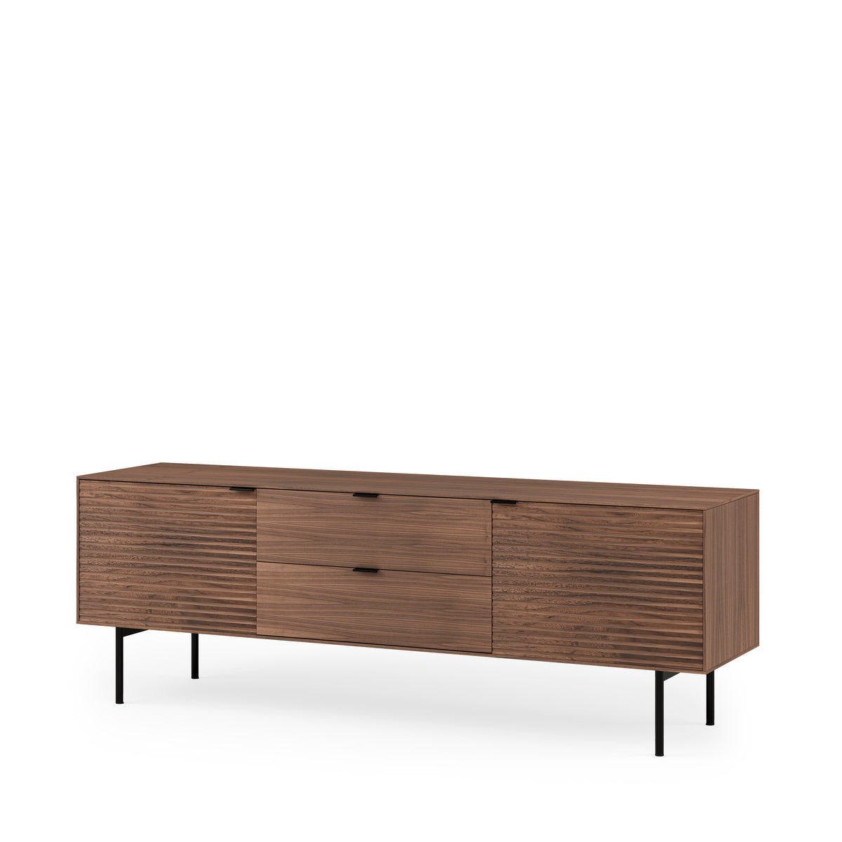 Mueble TV Tulsa Nogal metal